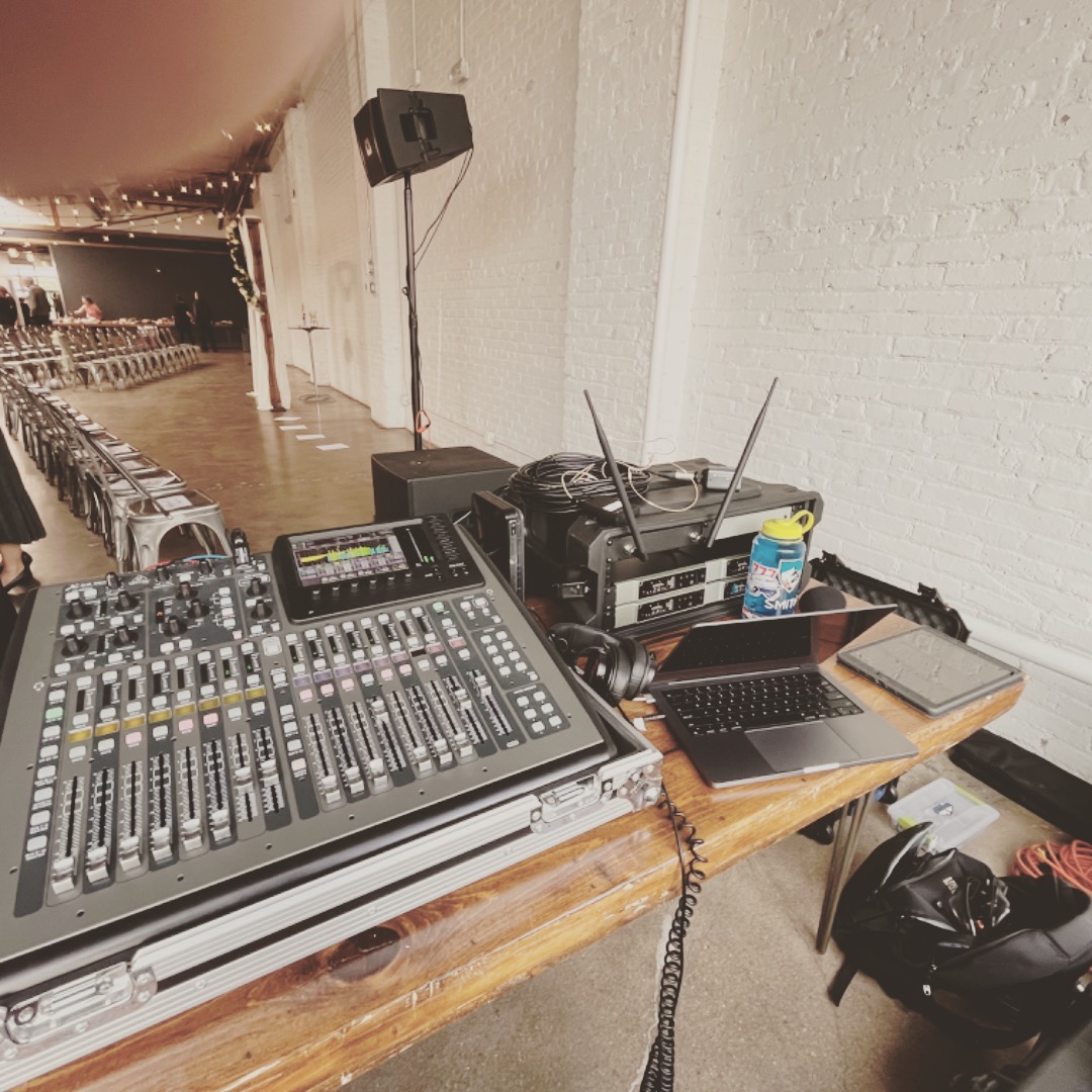 Fun time providing PA for a good friends, daughters wedding.  Ended in a big snow storm but was a joyous occasion.  Thanks @ryanpowellco for the gear!