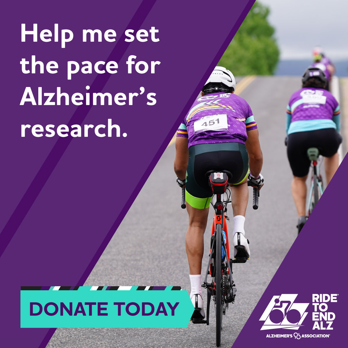 I am riding the Ride To End Alz. We are doing it in honor of my mother. We call her Noni, and we would appreciate your prayers and support! https://act.alz.org/site/TR?fr_id=19316&pg=personal&px=27281819